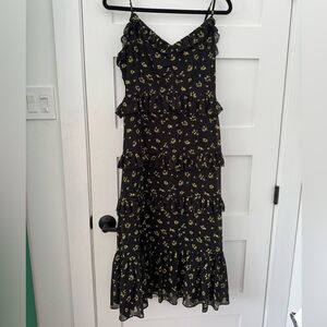 Michael Kors Black Floral Maxi Dress